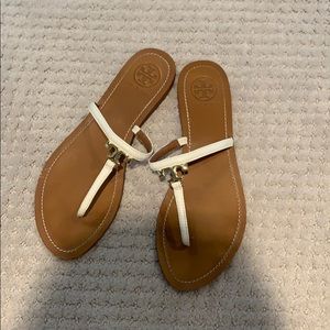 WHITE TORY BURCH SANDALS